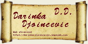 Darinka Đoinčević vizit kartica
